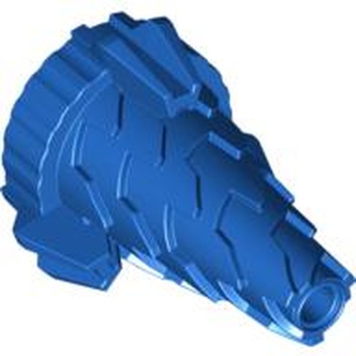 LEGO 64713 Cone Spiral Jagged - Step Drill in Blue - Authentic LEGO Part