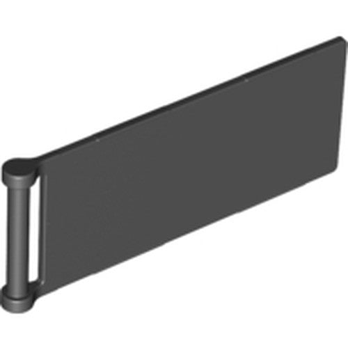 LEGO 30292 Flag 7 x 3 with Bar Handle in Black - Authentic LEGO Part