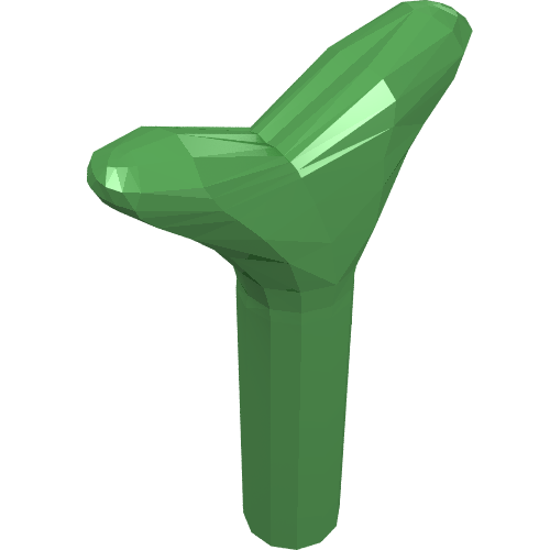 LEGO 33183 Carrot Top / Twig in Bright Green - Authentic LEGO Part