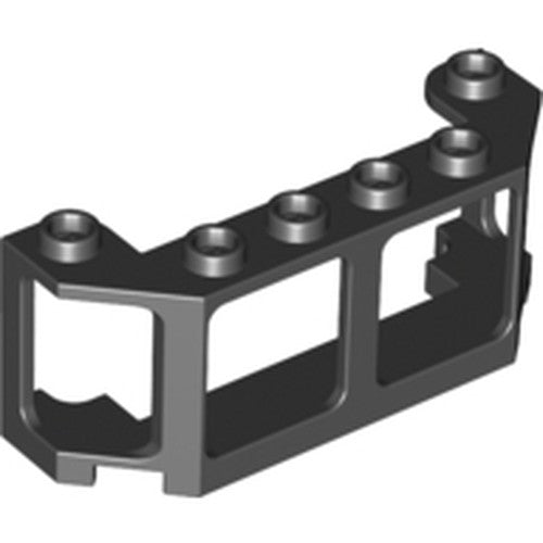 LEGO 17454 Window 2 x 6 x 2 Train Front / Boat in Black - Authentic LEGO Part