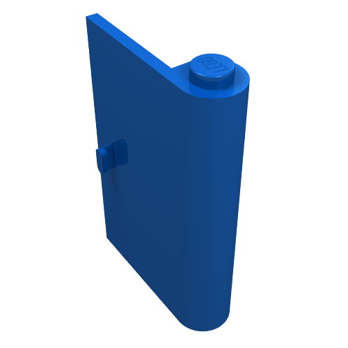 LEGO 3192a Door 1 x 3 x 3 Right with Thin Handle in Blue - Authentic LEGO Part
