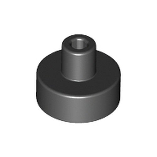 LEGO 20482 Tile, Round 1 x 1 with Bar and Pin Holder in Black - Authentic LEGO Part