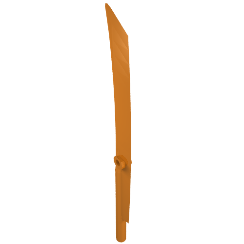 LEGO 98137 Propeller 1 Blade 10L with Bar (Sword Blade) in Orange - Authentic LEGO Part