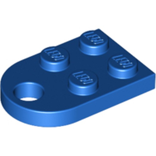 LEGO 3176 Plate, Modified 2 x 3 with Hole in Blue - Authentic LEGO Part