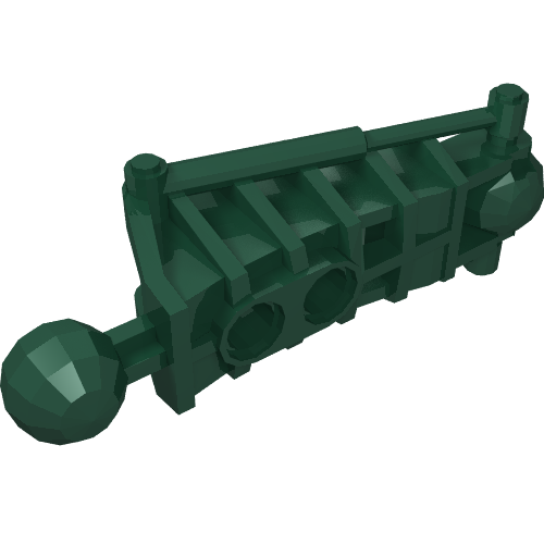 LEGO 47297 Bionicle Toa Metru Leg Lower Section in Dark Green - Authentic LEGO Part