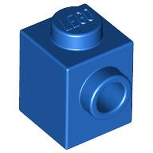 LEGO 87087 Brick, Modified 1 x 1 with Stud on Side in Blue - Authentic LEGO Part