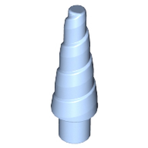 LEGO 89522 Horn, Unicorn / Spiral in Bright Light Blue - Authentic LEGO Part
