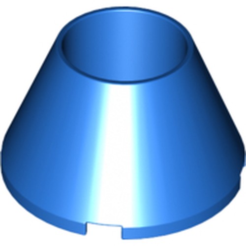 LEGO 4742 Cone 4 x 4 x 2 Hollow No Studs in Blue - Authentic LEGO Part