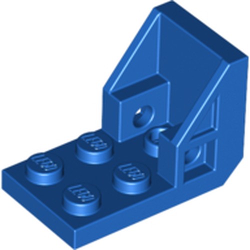 LEGO 4598 Bracket 3 x 2 - 2 x 2 Inverted (Space Seat) in Blue - Authentic LEGO Part