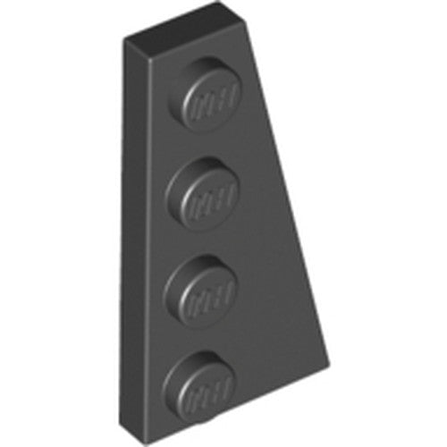 LEGO 41769 Wedge, Plate 4 x 2 Right in Black - Authentic LEGO Part