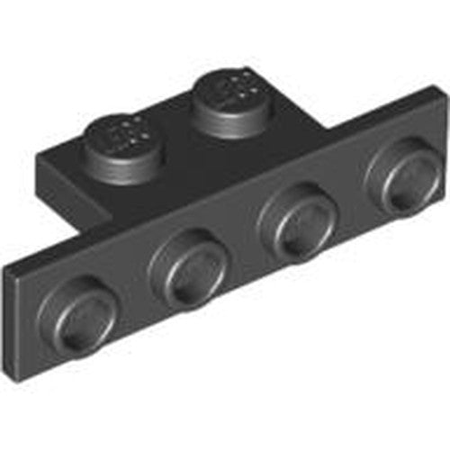 LEGO 2436 Bracket 1 x 2 - 1 x 4 in Black - Authentic LEGO Part