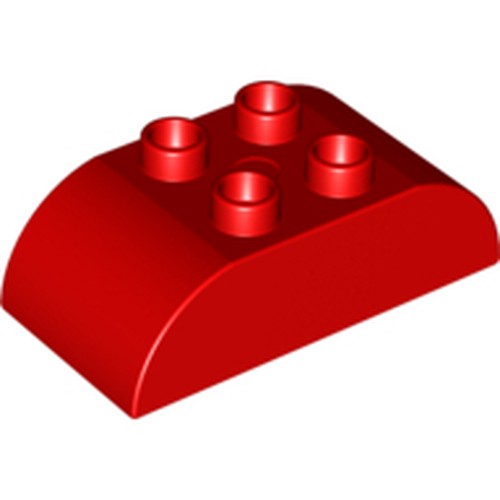LEGO 98223 Duplo, Brick 2 x 4 Slope Curved Double - Main Product Image