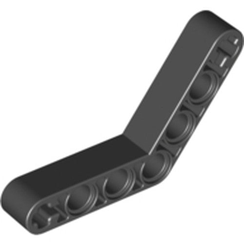 LEGO 32348 Technic, Liftarm, Modified Bent Thick 1 x 7 (4 - 4) in Black - Authentic LEGO Part
