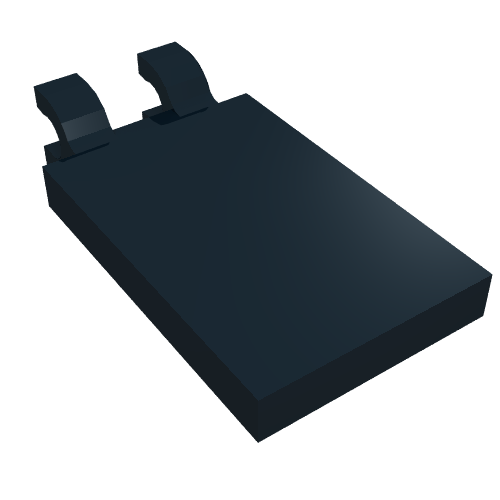 LEGO 30350c Tile, Modified 2 x 3 with 2 U Clips in Black - Authentic LEGO Part