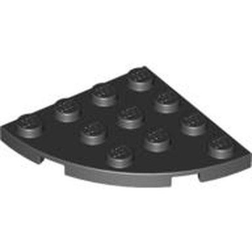 LEGO 30565 Plate, Round Corner 4 x 4 in Black - Authentic LEGO Part