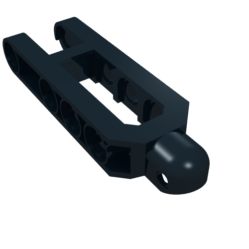 LEGO 32195b Technic, Steering Arm 6.5 x 2 with Tow Ball Socket Rounded, Chamfered in Black - Authentic LEGO Part