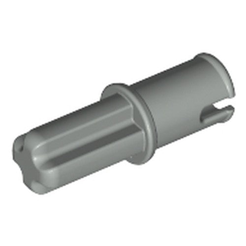 LEGO 3749 Technic, Axle 1L with Pin without Friction Ridges in Light Gray - Authentic LEGO Part