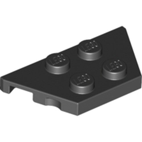 LEGO 51739 Wedge, Plate 2 x 4 in Black - Authentic LEGO Part