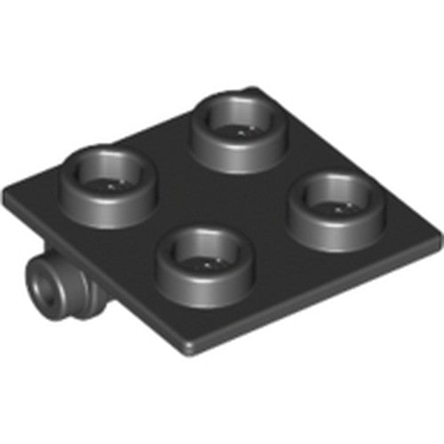 LEGO 6134 Hinge Brick 2 x 2 Top Plate in Black - Authentic LEGO Part