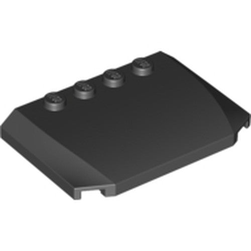 LEGO 52031 Wedge 4 x 6 x 2/3 Triple Curved in Black - Authentic LEGO Part
