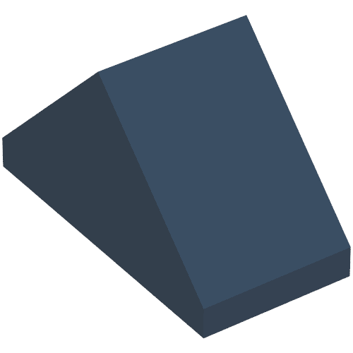 LEGO 3044c Slope 45 2 x 1 Double with Bottom Stud Holder in Dark Blue - Authentic LEGO Part