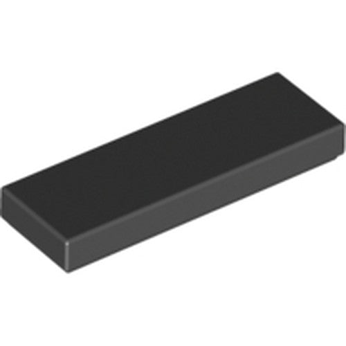 LEGO 63864 Tile 1 x 3 in Black - Authentic LEGO Part