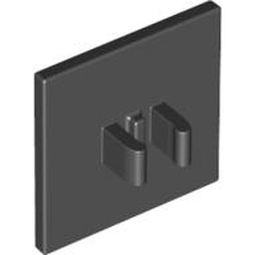 LEGO 30258 Road Sign 2 x 2 Square with Clip in Black - Authentic LEGO Part