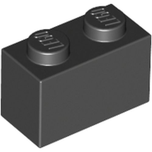 LEGO 3004 Brick 1 x 2 in Black - Authentic LEGO Part
