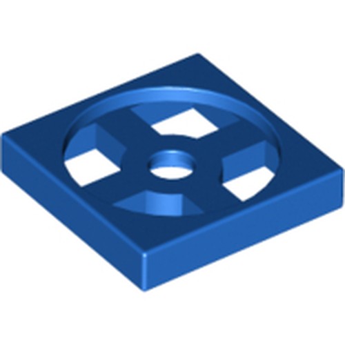 LEGO 3680 Turntable 2 x 2 Plate, Base in Blue - Authentic LEGO Part