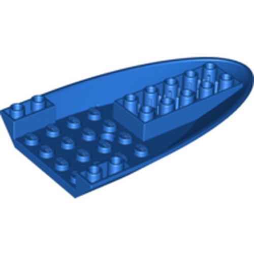 LEGO 87611 Aircraft Fuselage Forward Bottom Curved 6 x 10 with 3 Holes in Blue - Authentic LEGO Part