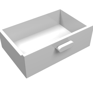 LEGO 4536 Container, Cupboard 2 x 3 Drawer in White - Authentic LEGO Part