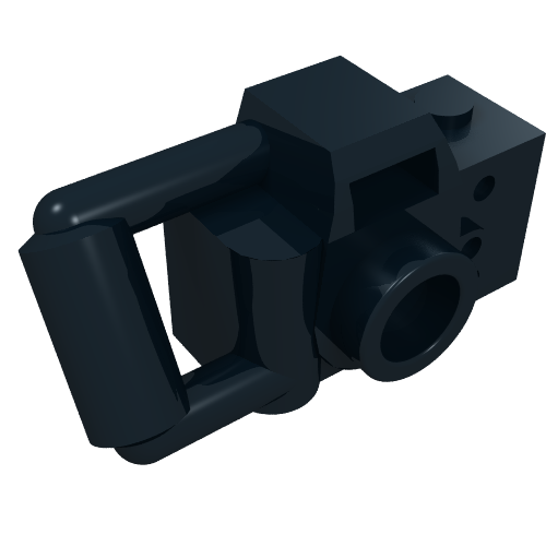 LEGO 30089b Minifigure, Utensil Camera Handheld Style with Extended Bar Handle in Black - Authentic LEGO Part