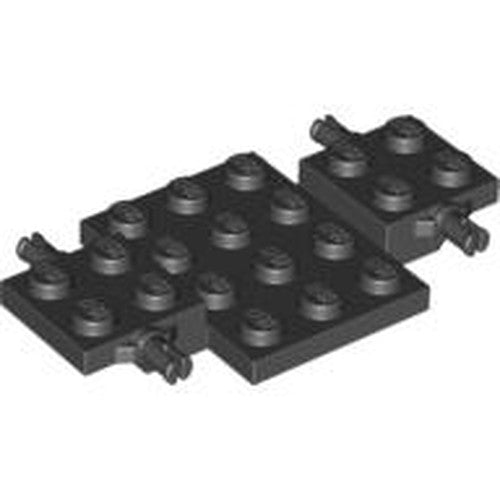LEGO 2441 Vehicle, Base 4 x 7 x 2/3 in Black - Authentic LEGO Part