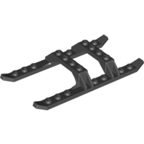 LEGO 30248 Helicopter Sled Rails 12 x 6 in Black - Authentic LEGO Part