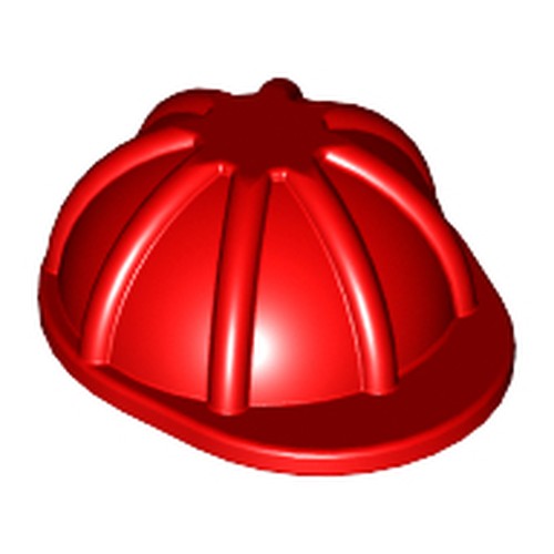 LEGO 3833 Minifigure, Headgear Helmet Construction in Red - Authentic LEGO Part