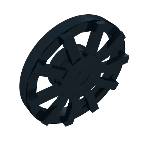 LEGO 18978b Wheel Cover 10 Spoke - for Wheel 18976 in Black - Authentic LEGO Part
