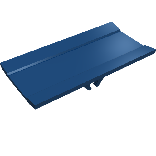 LEGO 2440 Vehicle, Spoiler / Plow Blade 6 x 3 with Hinge in Dark Blue - Authentic LEGO Part