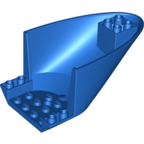 LEGO 87616 Aircraft Fuselage Aft Section Curved Bottom 6 x 10 in Blue - Authentic LEGO Part
