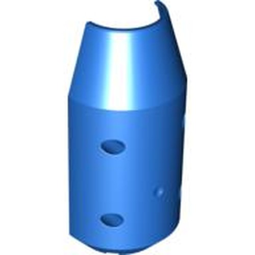 LEGO 57792 Vehicle, Tipper Drum 3 x 6 x 10 Half with 4 Pin Holes in Blue - Authentic LEGO Part