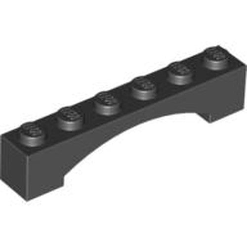 LEGO 92950 Arch 1 x 6 Raised Arch in Black - Authentic LEGO Part