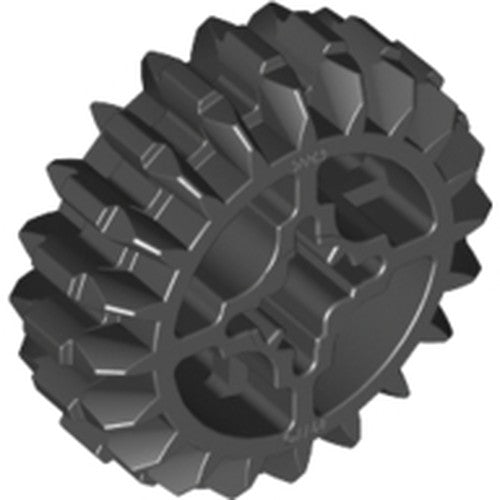 LEGO 32269 Technic, Gear 20 Tooth Double Bevel in Black - Authentic LEGO Part
