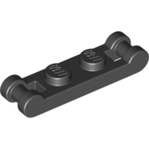 LEGO 18649 Plate, Modified 1 x 2 with Bar Handles on Ends in Black - Authentic LEGO Part