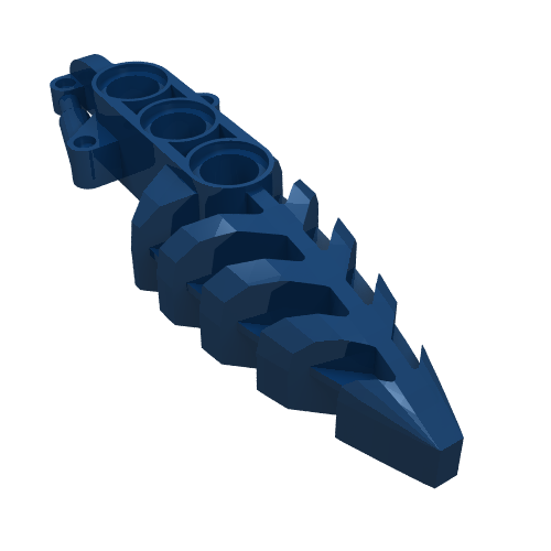 LEGO 50858 Bionicle Foot Visorak with 3 Pin Holes in Dark Blue - Authentic LEGO Part