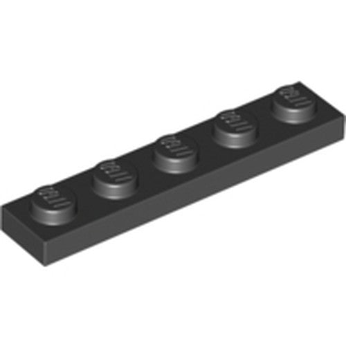 LEGO 78329 Plate 1 x 5 in Black - Authentic LEGO Part