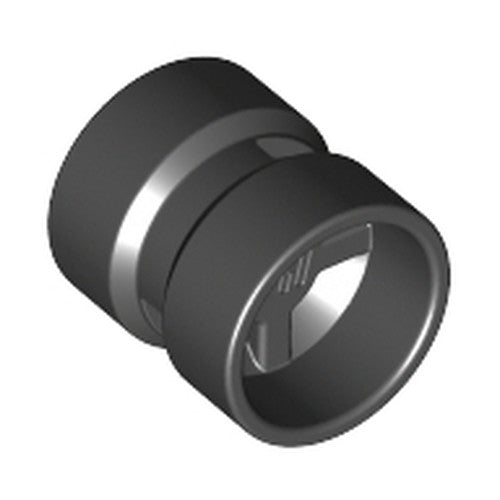 LEGO 30027b Wheel 8mm D. x 9mm for Slicks, Hole Notched for Wheels Holder Pin in Black - Authentic LEGO Part