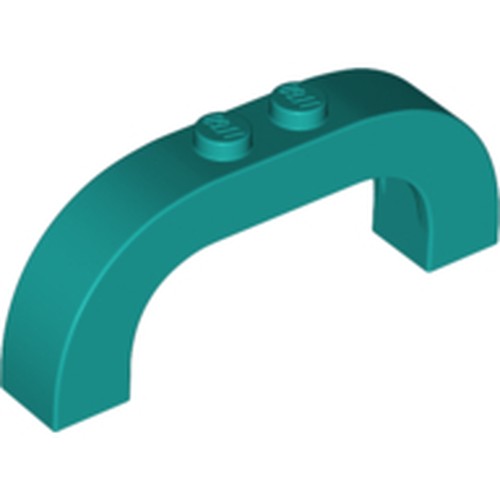 LEGO 6183 Arch 1 x 6 x 2 Curved Top in Dark Turquoise - Authentic LEGO Part