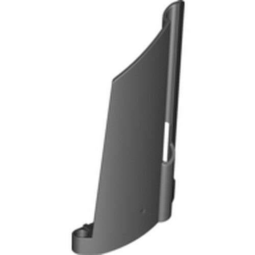LEGO 44351 Technic, Panel Fairing #21 Large Long, Small Hole, Side B in Black - Authentic LEGO Part