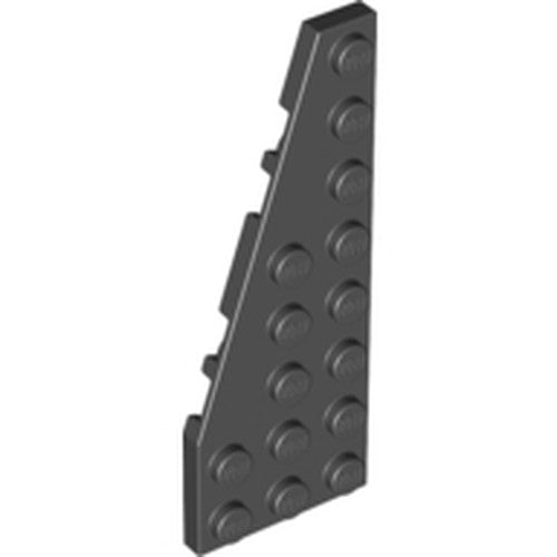 LEGO 50305 Wedge, Plate 8 x 3 Pentagonal Left in Black - Authentic LEGO Part