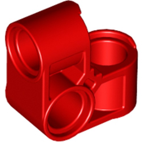 LEGO 44809 Technic, Pin Connector Perpendicular 2 x 2 Bent in Red - Authentic LEGO Part
