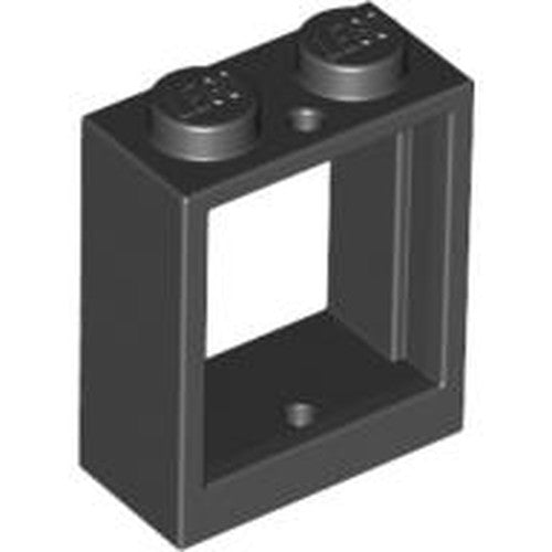 LEGO 60592 Window 1 x 2 x 2 Flat Front in Black - Authentic LEGO Part